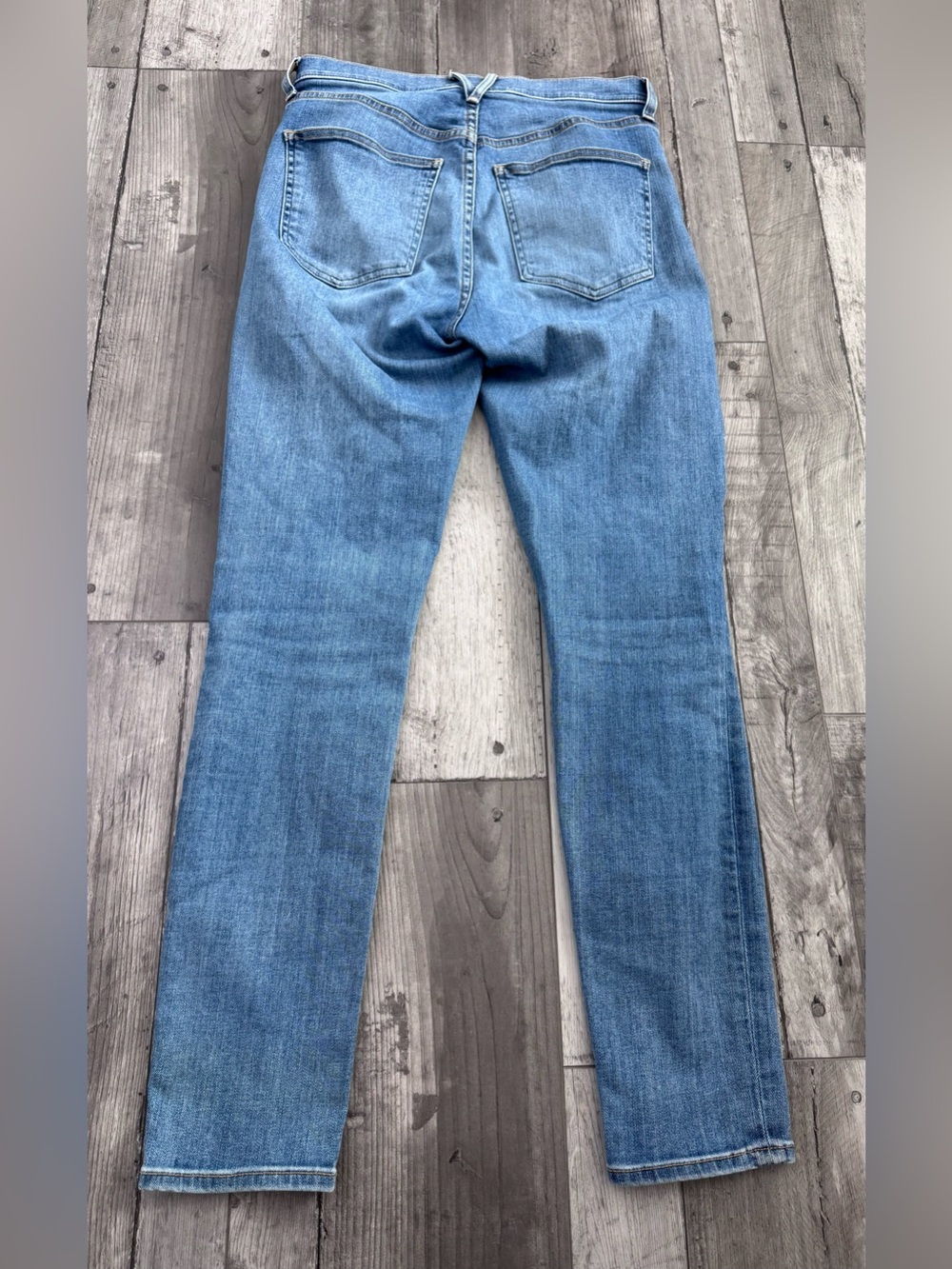 Veronica Beard Jeans Debbie Ankle Skinny High Rise Sz 29 Light Denim Button